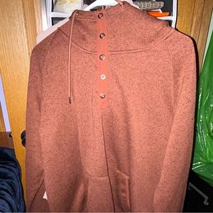 Ascend sweatshirt, tie strings and buttons on the front, heavy and never worn
